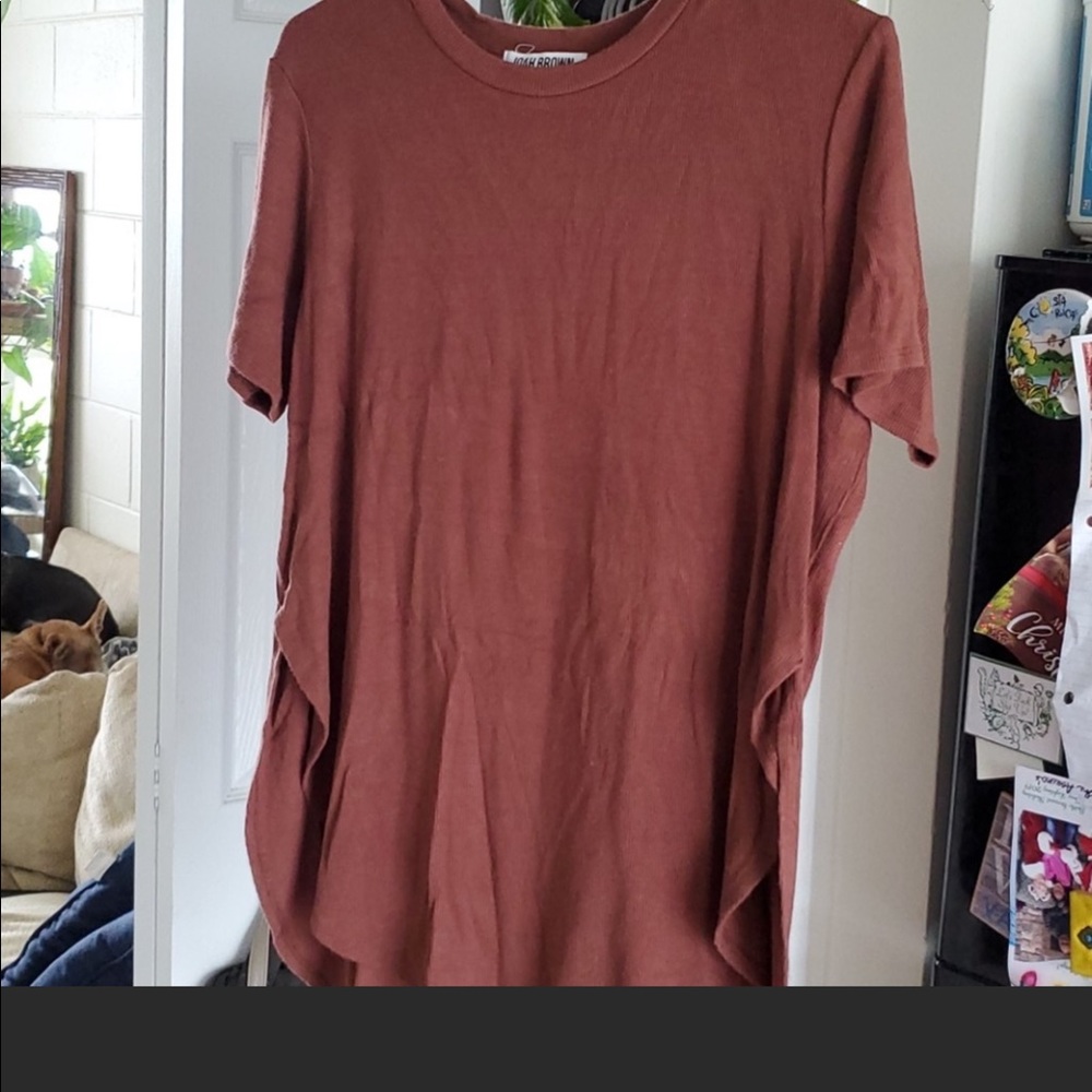 In search of joah brown oxblood shirt
